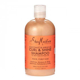 Shea Moisture Coconut & Hibiscus Curl & Shine Shampoo 12oz
